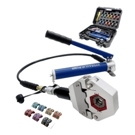 iGeelee Manual Hydraulic A/C Hose Crimper Automotive A/C Hose Crimping Tools for BH Air Conditioning Hose & Beadlock A/C Fittings（IG-7842P)