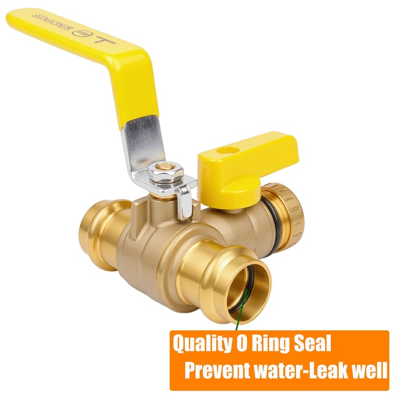 WHK 3/4" inch Pro Press Full Port 3 Way T