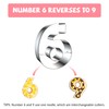 FUSOTO 9PCS Number Cookie Cutters Set, Birthday Numbers 0-8(6 Reverses