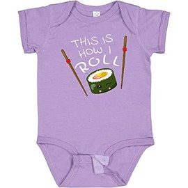 inktastic This Is How I Roll- Cute Sushi Baby Bodysuit 12 Months Lavender 2f2c5