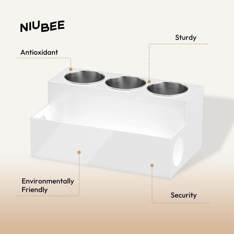 NIUBEE Acrylic Hair Styling Tool Organizer and Holder - Bathroom