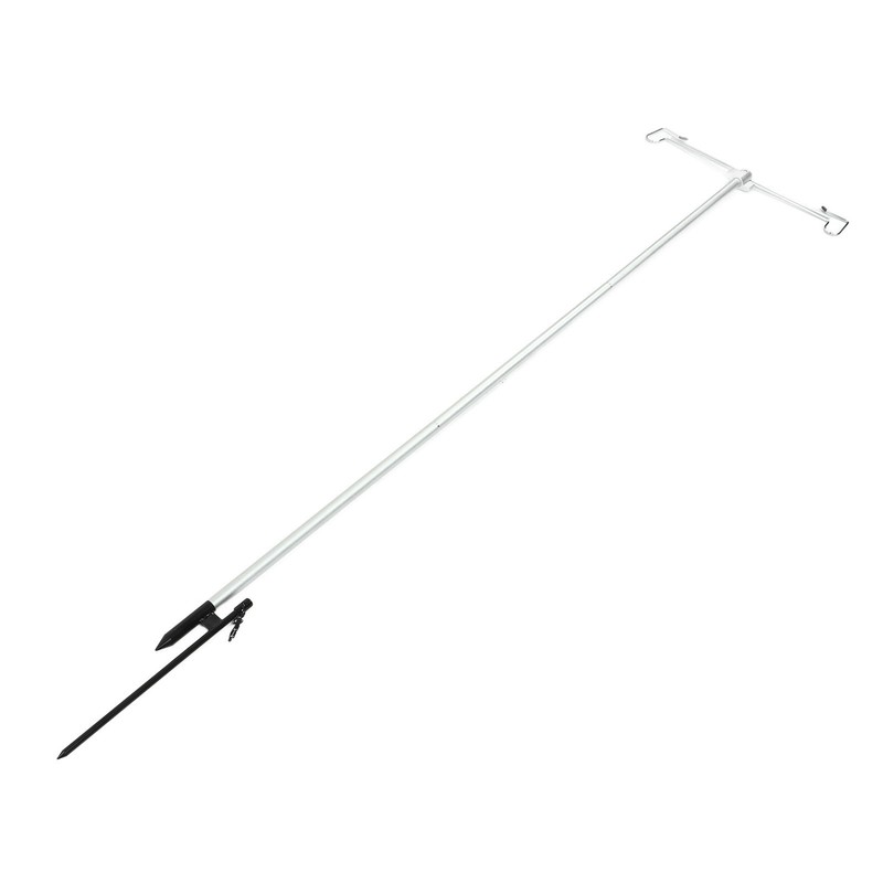 Camping Lamp Pole Retractable Double Light Hooks Retro Style Metal
