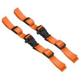 PATIKIL Backpack Belt Strap, 2 Pack Nylon Webbing Adjustable Replacement Waist Strap with Quick-Release Buckle for Pack Backpack Luggage Bags, Orange