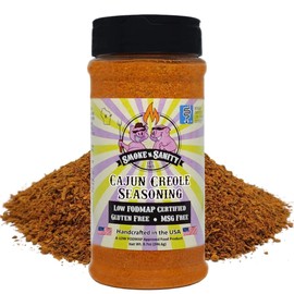Smoke n Sanity Cajun Creole - Certified Low FODMAP Seasonings - Gluten Free - Certified Kosher - Dairy Free for Low FODMAP Snacks (8.7 oz)