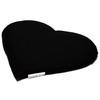 Rapeseed Cushion Heart Approx. 30 x 25 cm – Black