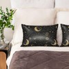 Silk Like Pillowcase for Hair and Skin Sun Constellations Moon