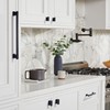 TUNNY 5 Pack Classic Rectangle Solid Cabinet Handles-9"/228mm Screw Spacing