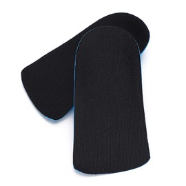 1 Pair Height Increase Insoles PU 2-4cm Invisibility Comfortable Sports Half Height Increase Foot Cushion Heightening Heel (3CM)