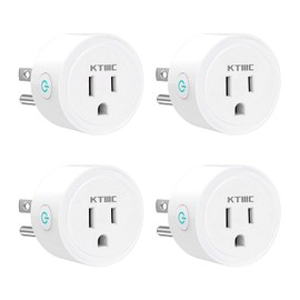 KTMC Smart Plug 4 Pack, Alexa & Google Home Compatible, No Hub Required, Remote Control, ETL Certified