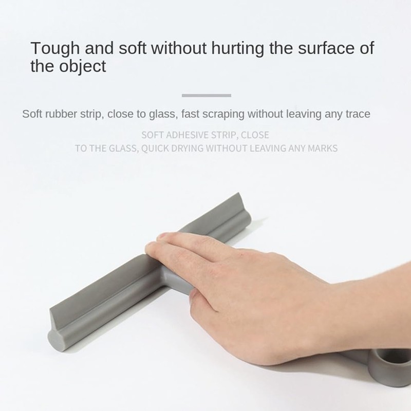 yksiahfi Shower Squeegee Glass Clean Scraper Hanger Floor Window Cleaning
