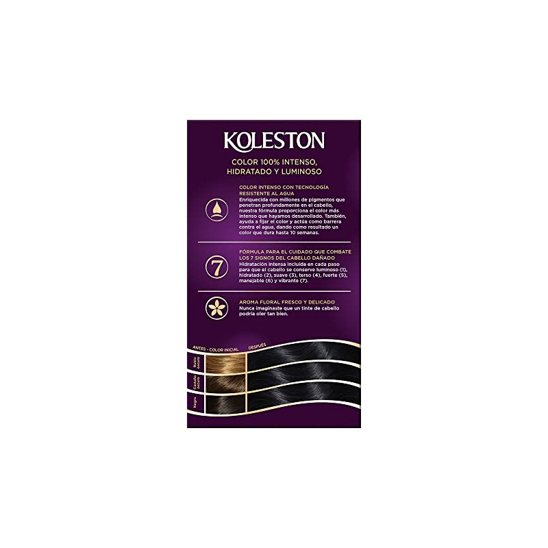 Koleston Tinte Permanente 20 Negro, 70 ml - Paquete de