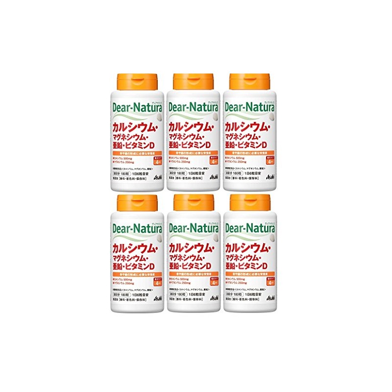 Dear Natura Calcium, Magnesium, Zinc, Vitamin D, 180 Tablets x