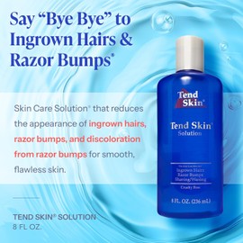 Tend Skin The Skin Care Solution For Unsightly Razor Bumps, Ingrown Hair And Razor Burns, 8-Ounce Bottle