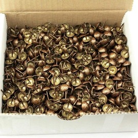 C.S. Osborne 250 Pcs 3/4" Diameter Old Gold Speckled Red Nail #6882-OGSR Tacks