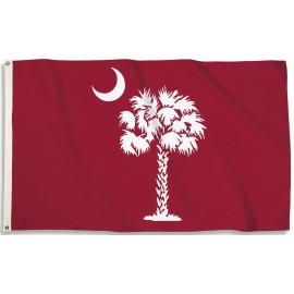 RFCO South Carolina Gamecocks 3' x 5' Flag (Palmetto on Garnet) 100D