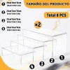2pcs Elevadores 4 Niveles, Acrílico Soporte Exhibidor