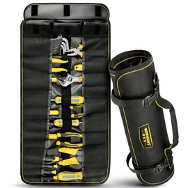 WINHUNT Tool Roll, Tool Bag, 25 Pockets, Tool Roll Bag, 68.5 cm x 36 cm, for DIY, Electricians, Carpenters, Mechanics (25 Pockets)