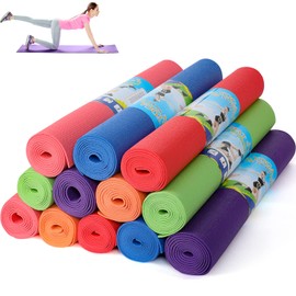 Amylove 12 alfombrillas de yoga a granel de 68 x 24 x 0.12 pulgadas, antideslizantes, para mujeres y hombres, entrenamiento en casa, gimnasio, yoga   