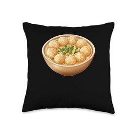 Pani Puri In A Fancy Dish Throw Pillow