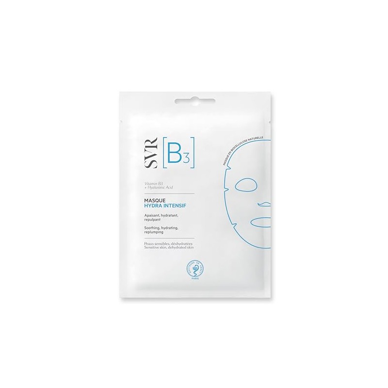 SVR B3 Mascarilla de Biocelulosa Hidratacin Intensa Anti-Edad con Vitamina