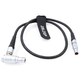 ZBLZGP Right Angle 1B 6 Pin to 0B 7 Pin Power Cable for DJI Ronin 2 Gimbal Stabilizer to Nucleus-M Wireless Focus Motor
