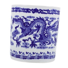 Operitacx Stifthalter Aus Blauem Und Weißem Porzellan Stiftebehälter-organizer Aufbewahrungsschubladen Speisekammerorganisatoren Und -aufbewahrung Korb Lagerung Textmarkerhalter Keramik