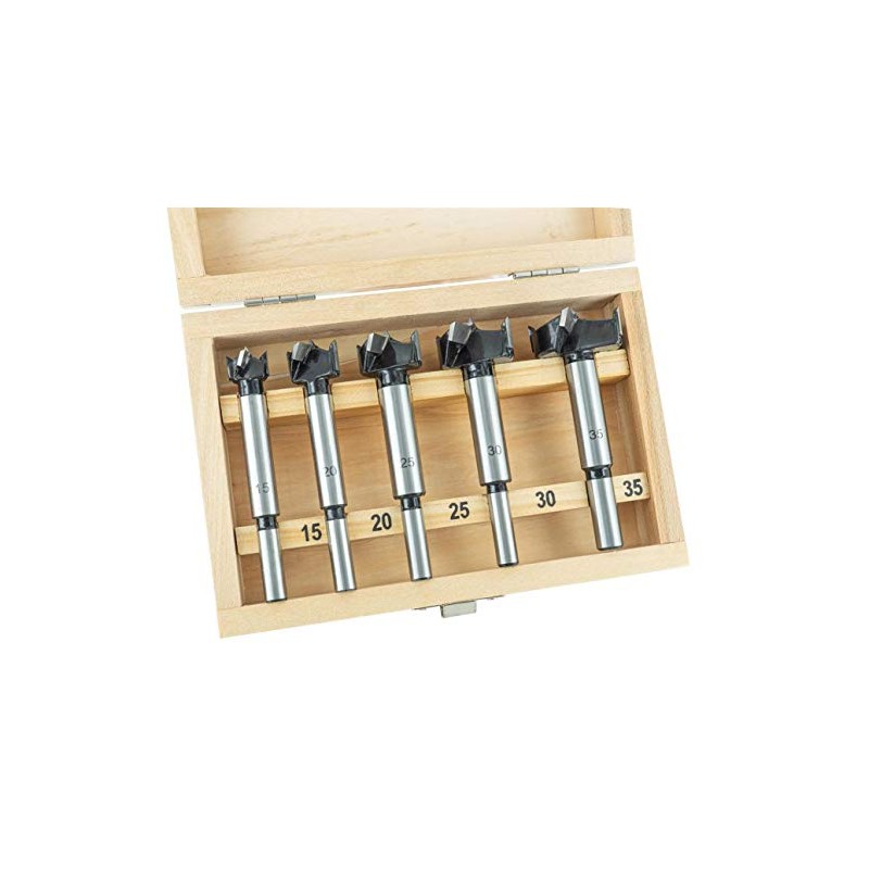 ENT 5-Piece HW Forstner Bit Set - Diameter 15 /