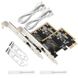 [Actualización] Tarjeta PCIe Ethernet Nic 10/100/1000Mbps Gigabit PCI-Express Tarjeta de red (WIN10/11 última intervensión de controladores) RJ45 Tarjeta LAN de red Wake On LAN Adaptador interno para