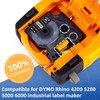 Rhino 4200 Label Tape Compatible with Dymo Rhino White on