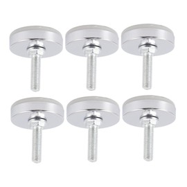 6pcs Heavy Duty Adjustable Furniture Levelers Tee Nut Design Non-Slip Floor Protectors for Tables Chairs Easy Installation Durable Multifunctional Furniture Legs