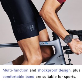 LAVAREDO Mens Digital Watch, Sport Watches for Men Outdoor Military Digital Analog Stopwatch Waterproof Multifunctional Wrist Watch