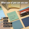 Mr. Pen- Transparent Sticky Notes, 3”x3”, Coastal Calm, 12 Pads,