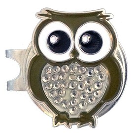Giggle Golf - Bling Owl Ball Marker & Hat Clip