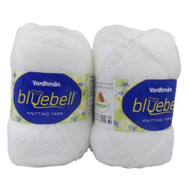 Wool Ball Hand Knitting Wool & Art Craft Soft Fingering Crochet Hook Yarn Needles Acrylic Knitting Yarn Thread Dyed Red Wool Ball Hand Knitting Yarn, 100 GM Each4 ply Wool Ball Hand Knitting Wool Set of 2 (White)