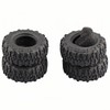 Aimrock 4pcs 0.7" Tires RC Rubber Wheels Tyres for Axial