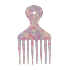 VOCOSTE Hair Picks for Curly Hair, Gentle Detangling Wide Tooth Comb, Afro Pick, Hair Pick Comb, Hangable Hair Styling Tool for Hair Care, Purple