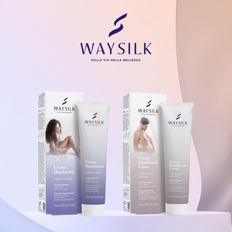 Waysilk | Crema Depilatoria Uomo Intima, Per Corpo e Zone