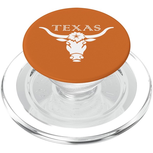 Texas Longhorn Bull Icon PopSockets PopGrip: Swappable Grip for Phones