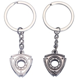VIEAURA Rotary Engine Key Chain, Set of 2 Colors, Keyring, Chain, Metal