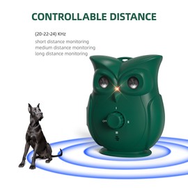 Dual Ultrasonic Dog Barking Control Device Outdoor Rechargeable Dog Barking Deterrent