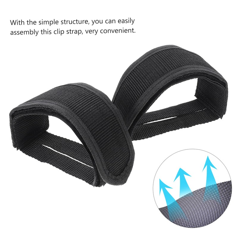 Mipcase 1Pair Adjustable Pedal Straps for Bicycles Lightweight Bike Footrest