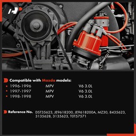 A-Premium Ignition Distributor with Cap and Rotor Compatible with Mazda MPV 1996 1997 1998 3.0L