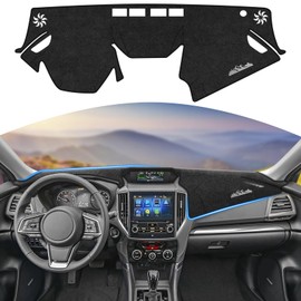YIZHUOMY Dashboard Cover for Subaru Forester 2019-2022 2023 2024, Suede Dash Board Cover Dash Mat Protector Compatible with Forester sport Interior Dash Covers Decoration Accessories