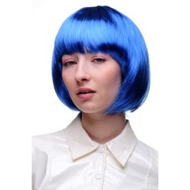 Wig Me Up - PW0114-PC3 Sexy Party Wig, Bob, Blue Disco Short & Cheeky