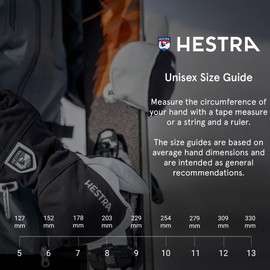 Hestra Unisex Powder Gauntlet 3-Finger Glove I Leather Glove for Alpine Skiing & Everyday Winter Wear - Beige - 11