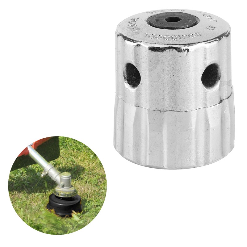 2Pcs/Set Aluminum Alloy Grass Trimmer Head with Lines Replacement Lawn