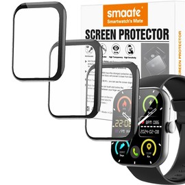 3D Screen protectors Compatible with zakotu Y66 1.96 inches smartwatch, 3 Piece, Full Coverage, Anti-shatter