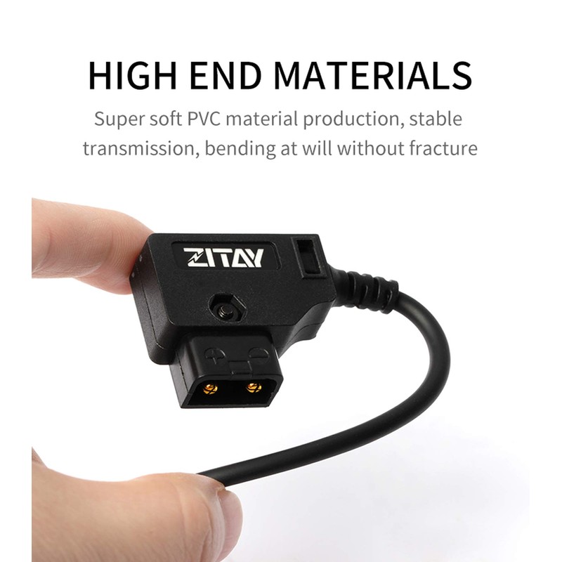 ZITAY D-Tap to BMPCC 4K 6K Power Cable, BMPCC 4K