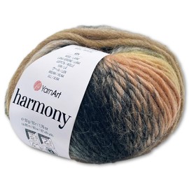 Frida's Wollhaus YarnArt 50g Harmony Wool Yarn Knitting Crochet Gradient 12 Colours (A-13)