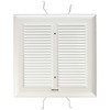 Broan S97011308 Spring Mounted Bathroom Fan Cover/Grille Assembly, White